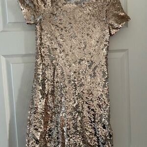 Gold Sequin Dress